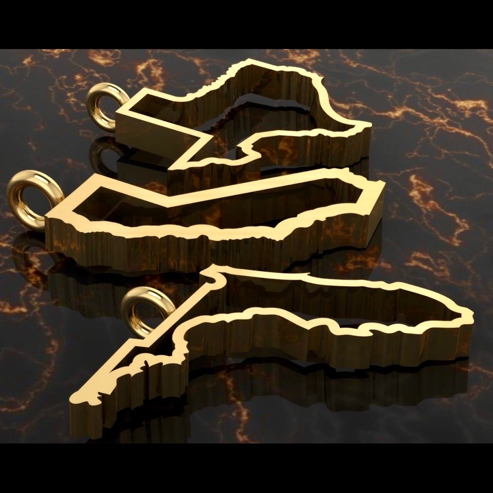 State shaped pendants